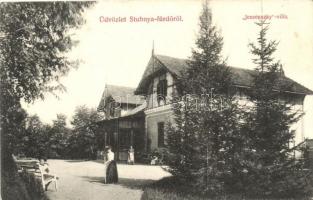 Stubnyafürdő, Villa Jeszenszky;kiadja Stranszky Jakab és veje