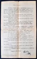 1921 január Horthy István altábornagy, a kormányzó bátyjának felhívása gyorsan bevethető, elsősorban lovas seregben való részvételre.. Sokszorosított körlevél.