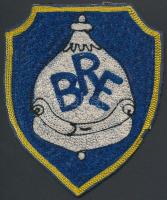 1945 Budapesti Rendőr Egylet futballcsapat felvarró, textil, 11×9 cm