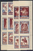 12 db (2x 6 féle) irredenta LEVÉLZÁRÓ