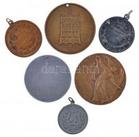 6db-os vegyes magyar emlékérem tétel, közte Berán Lajos (1882-1943) 1934. "Luther Márton" ...