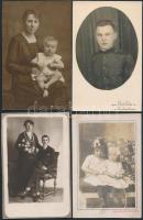 1901-1947 10 db vegyes fénykép,mindegyiken különböző műtermi jelzés, szárazpecsét, bélyegző, stb. 9x...