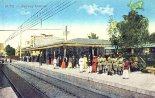 Egyiptom Suez vasútállomás