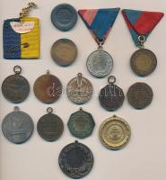 14db-os vegyes magyar sportérem és kitüntetés tétel, közte Berán Lajos (1882-1943) 1944. "Feren...