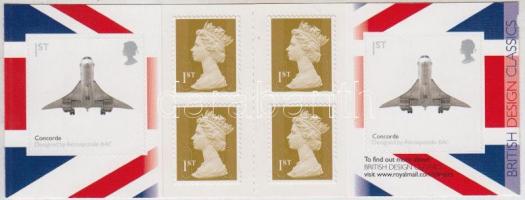 Brit tervezés (IV.) repülő öntapadós bélyegfüzet, British Design (IV) Airport self-adhesive stamp booklet