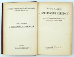 Vörös Márton: A szerencsés expedíció. Magyar Földrajzi Társaság Könyvtára. Bp., é.n., Lampel. Aranyo...