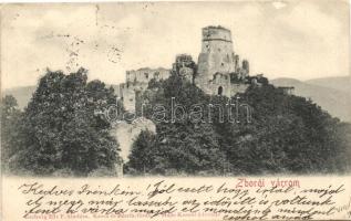 Zboró, Zborov; Vár, Eschwig Ede kiadása, Hajts Kornél felvétele / castle