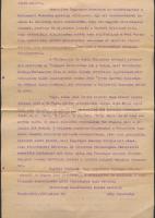 1927 Deák Ferenc hagyatékával kapcsolatos dokumentumok, Sógorának,  Tarányi Ferencnek levele egy köz...