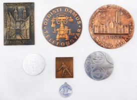 7db-os vegyes emlékérem, plakett tétel, 1951. "Honvéd Sportversenyek / Hds. terepfutó csap. baj...