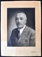 cca 1930 dr. Tarányi Ferenc földbirtokos, felsőházi tag nagyméretű fotója 25x32 cm