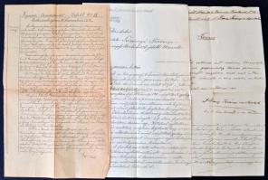 cca 1900-1912 Katonai dokumentumok gyűjteménye: előléptetések, napi parancsok, felmentések, igazolás...