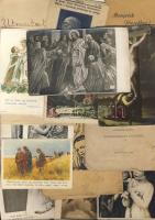 Régi szentképek, imádságos könyvek, missziós naptárak