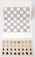 "Lépéselőnyben" utazó sakk készlet. Használatlan, rajta a Polgár-lányokkal / Traveling che...