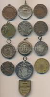 13db-os vegyes magyar sportérem tétel, közte "Magyar Athletikai Club", "Lövész érem&q...
