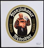 Weissbier, óriás reklámmatrica, 30x28 cm