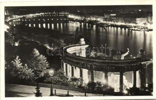 Budapest éjjel - 10 db képeslap vegyes minőségben / 10 mixed nighttimes town-views