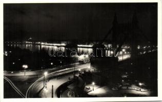 Budapest éjjel - 10 db képeslap vegyes minőségben / 10 mixed nighttimes town-views