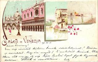 1898 Venice, Venezia; E. Bernardi & Co. floral, litho (EK)