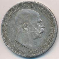 Ausztria 1909. 5K Ag "Ferenc József" T:2- ph. Austria 1909. 5 Corona Ag "Franz Joseph" C:VF edge error