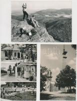 ~402 db MODERN, fekete-fehér, városképes képeslap, magyarországi városok, sok balaton környéki lappa...