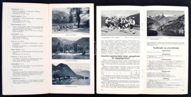 cca 1930 Osztrák turisztikai nyomtatványok, 2db, cca 20x11cm
