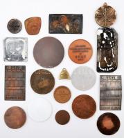 19db-os vegyes emlékérem, lemezérem tétel, közte Iván István (1905-1968) 1971. "Az Állami Déryn...