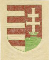 Címer: Magyar címer, bevasalható textilminta, kezelési tájékoztatóval (Kossuth címer)