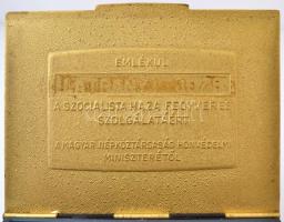 "Emlékül a szocialista haza fegyveres szolgálatáért a Magyar Népköztársaság Honvédelmi Miniszte...