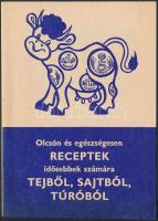 cca 1960-70 Olcsón és egészségesen receptek idősek számára tejből, sajtból, túróból, 16x12cm