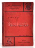 A. S. Wilkins: Római régiségek. Bp., 1892, Athenaeum.  Kopottas-foltos kiadói egészvászon-kötésben, több helyütt sűrű ceruzás aláhúzások.