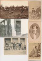 cca 1880-1960 Vegyes fotó tétel, nagyrészt portrék, köztük néhány katonai is, egy részük feliratozva...