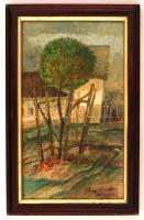 Iványi jelzéssel: Facsemete. Olaj, farost, keretben,  29×18 cm