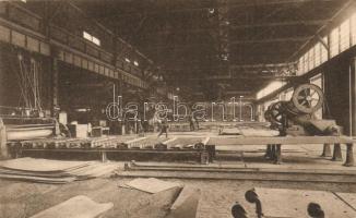 Resicabánya, Resita; Vasgyár belseje, fémlemez készítés / ironworks, sheet metal production