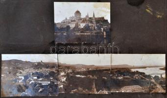 cca 1925-45  Három, családi fotóalbumból való kartonlap, Vezér (Welsch) Károly hagyatékából. Rajta é...