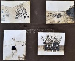 cca 1925-45  Három, családi fotóalbumból való kartonlap, Vezér (Welsch) Károly hagyatékából. Rajta é...