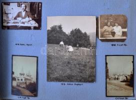 1918-1932 Családi fotóalbum, 405 képpel(Keszthely, Budapest, Gyenes, Sopron, Badacsony, egy két képp...