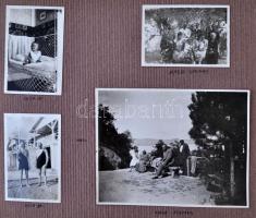 1918-1932 Családi fotóalbum, 405 képpel(Keszthely, Budapest, Gyenes, Sopron, Badacsony, egy két képp...