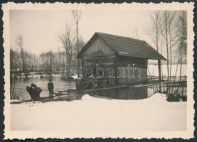 cca 1920-1930 Hotiza(Murarév), Szlovénia, Vízimalom, 6x9 cm / cca 1920-1930 Hotiza,  Slovenia,  water mill, 6x9 cm