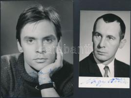 Színész, énekes saját kezű aláírás fotókon, nyomtatványokon: Berek Katalin, Benkő Péter, Tóth Judit,...