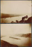 cca 1900-1910 A Dunakanyar, 2 db fotó, egyik felületi sérüléssel, 8,5x12 cm
