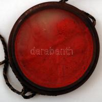 1874 Orvosi pergamen diploma,elmosodott  viasz függőpecséttel, pecséttartó fedél nélkül egyébként jó...