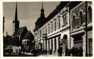 Dés, Dej; Fő utca, Hungária szálloda / main street, hotel