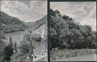 cca 1950-1960 Egy lillafüredi kirándulás képei, 5 db fotó, 14x11 és 16x12 cm-es méretben