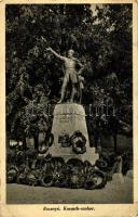 Rozsnyó, Roznava; Kossuth szobor / Statue of Kossuth (EK)