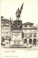 Praha, Gruss aus Prag; Das Radetzky Monument, Verlag Carl Bellmann / Pomník Radeckého, Malostranské námestí (EK)