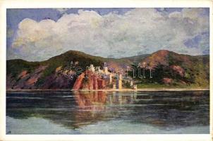 14 db RÉGI történelmi magyar városképeslap közte egy  irredenta lappal; Golubác, Traján, Kazán-szoro...