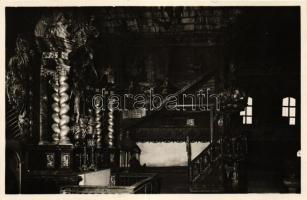 Késmárk, Kezmarok; Evangélikus fatemplom belső / wooden church interior