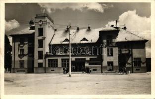 Rimaszombat, Rimavská Sobota; vasútállomás, kiadja Marosi József / railway station