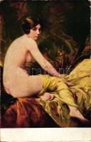 Ruhe / Erotic nuder art postcard, Apollon Sophia 60. s: Penot (EK)