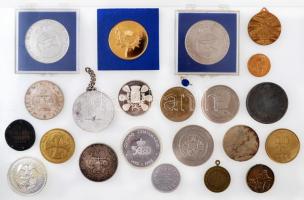 22db-os vegyes külföldi emlékérem és zseton tétel, néhány magyar darabbal, közte Svájc DN "Gene...